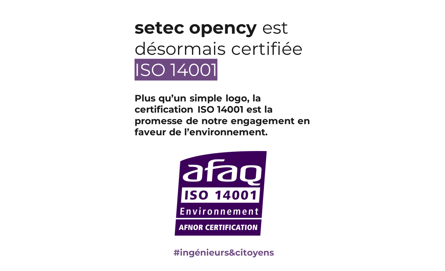 setec opency ISO 14001